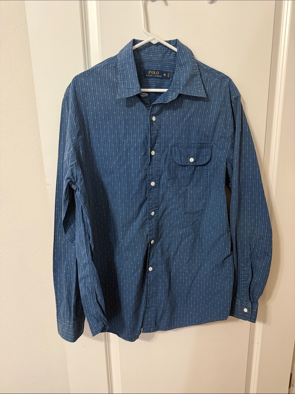 Polo by Ralph Lauren Indigo Blue Long-Sleeve Button-Down Shirt